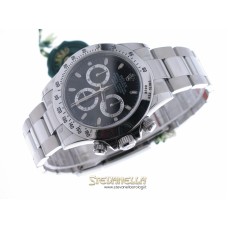 Rolex Daytona nero ref. 116520 full set bracciale nuovo con adesivi